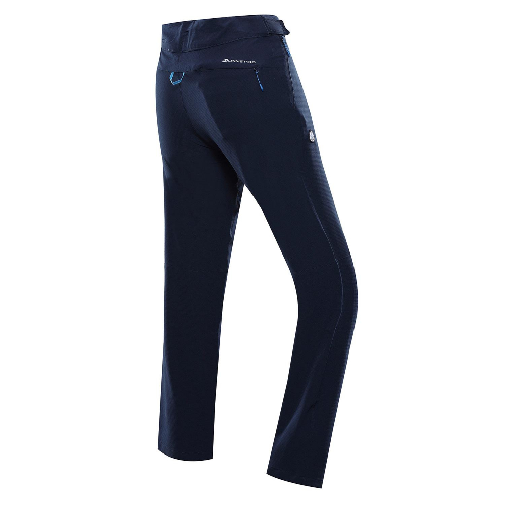 detail ALPINE PRO Munika 3 modré dámské softshell kalhoty