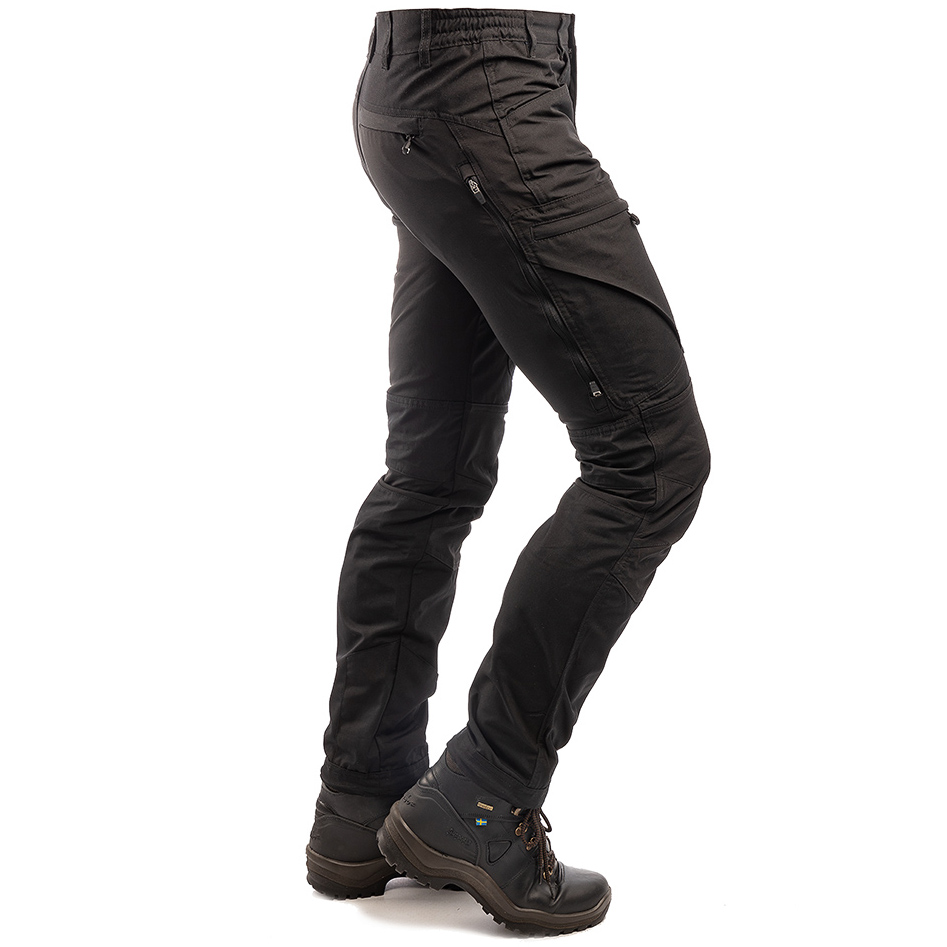 detail ARRAK SWEDEN Active Stretch černé pánské outdoor kalhoty voděodolné