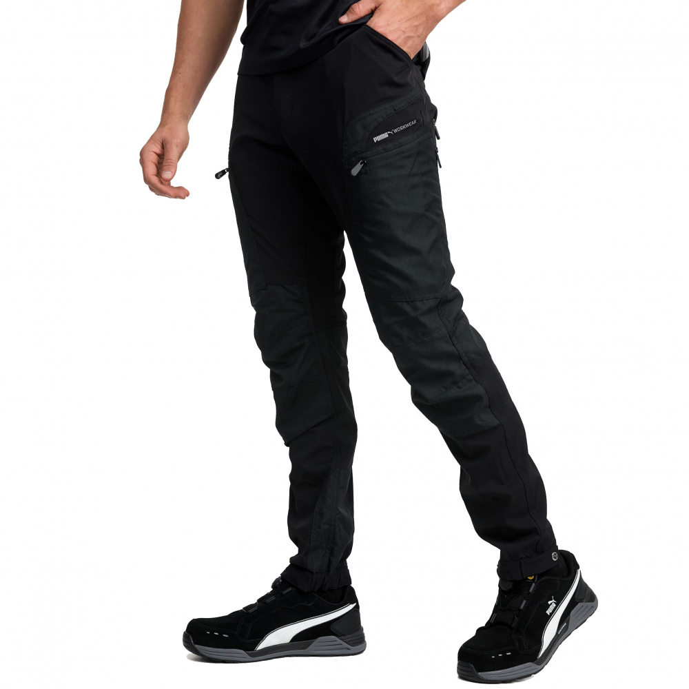 detail PUMA Pro One Stretch černé pánské outdoor kalhoty