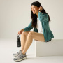 nahlad REGATTA Huntdale zelená dámska funkčná outdoorová mikina, vyšší komfort pri nose