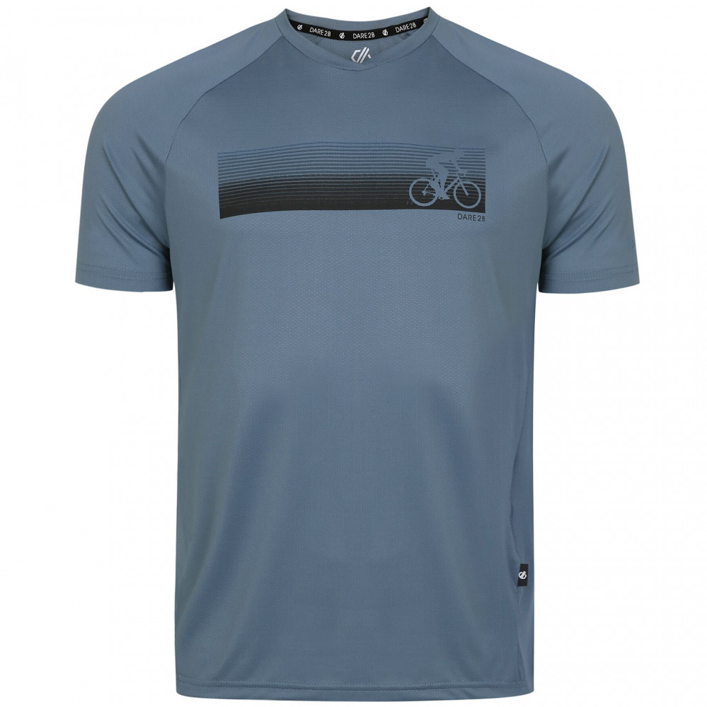 detail Dare2b RIGHTEOUS III modré pánské funkční tričko