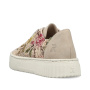 nahlad RIEKER N9919-91 dámske béžové módne tenisky so vzorom, priedušný materiál