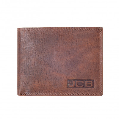 JCB Tan hnědá pánská kožená peněženka