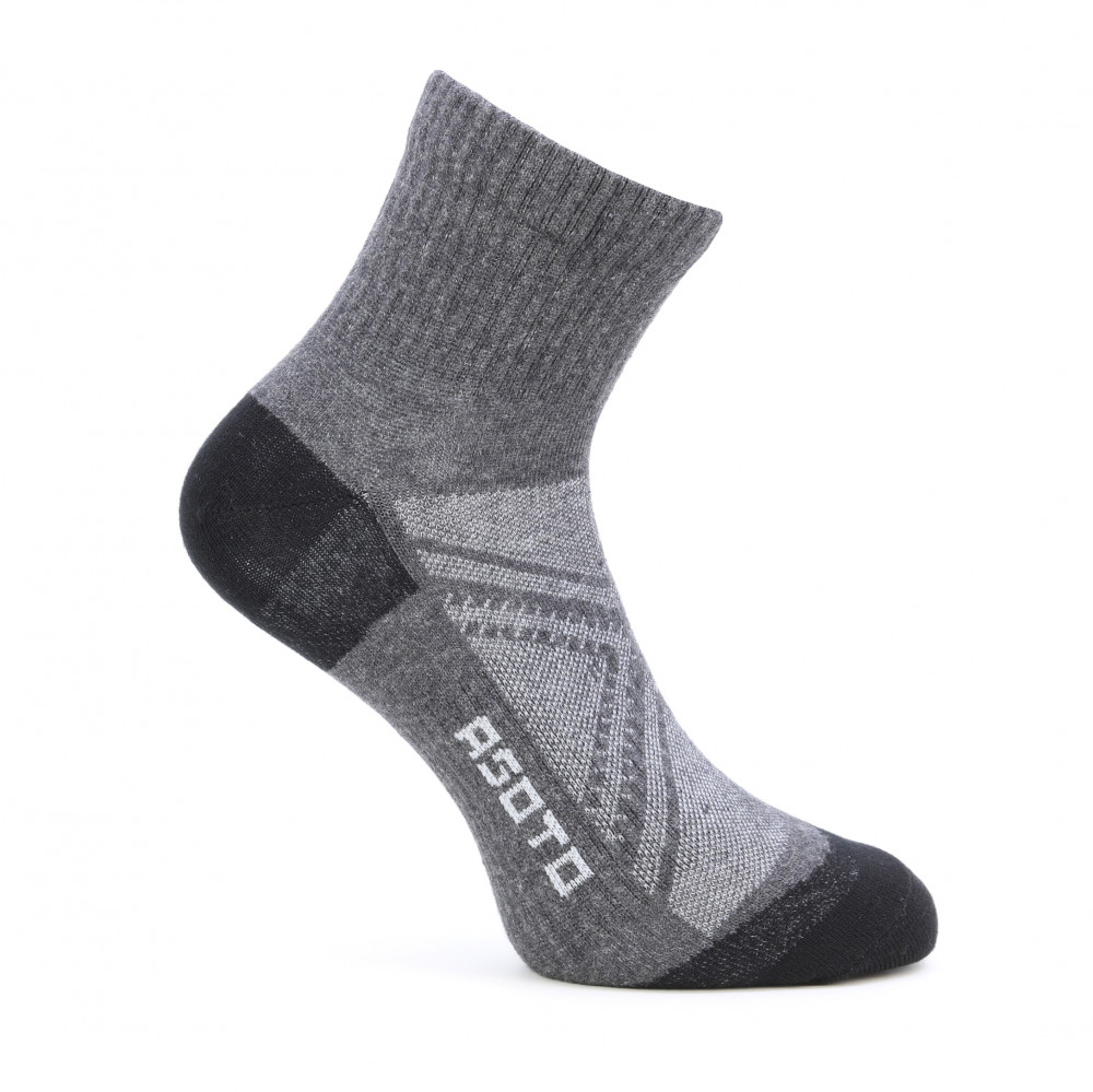 detail Asoto Rexon šedé pánské funkční ponožky